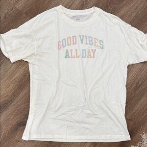 Good Vibes All Day Graphic oversized T-Shirt